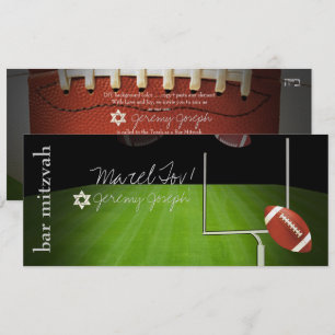 Invitation ✡ BAR DE FOOTBALL PixDezines MITZVAH, POST DE BUT 