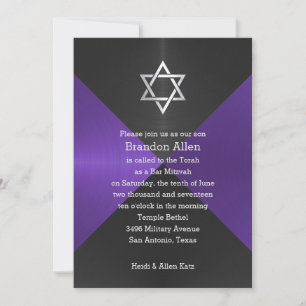 Invitation Bar Mitzvah Arrière - plan géométrique