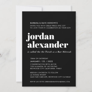 Invitation BAR MITZVAH easy 