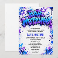 Bar Mitzvah personnalisé Street Art Graffiti