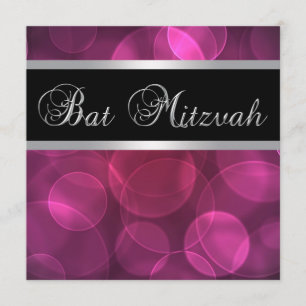 Invitation Bar Mitzvah Rose Chaud