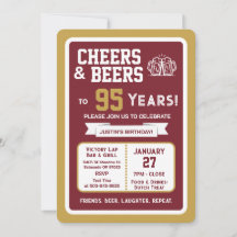 Bar sportif Joyeux anniversaire et bières pour 95 