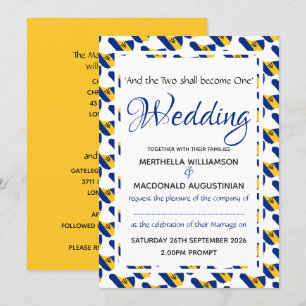 Invitation BARBADOS Célébrations de mariage personnalisées