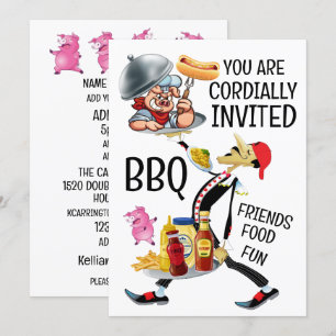 Invitation Barbecue / Cueillette de porc