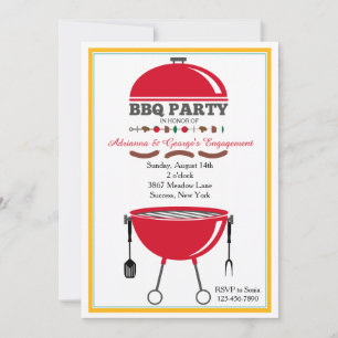 Invitation barbecue Grill