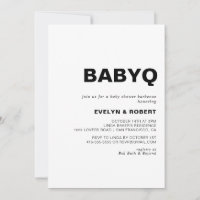 Barbecue minimaliste de Baby shower Formal BabyQ