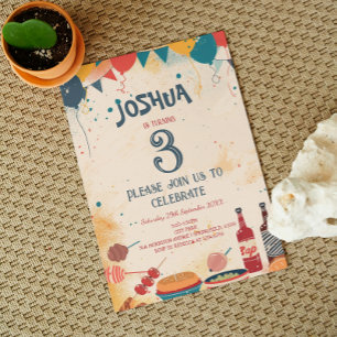 Invitation Barbecue Thème Anniversaire