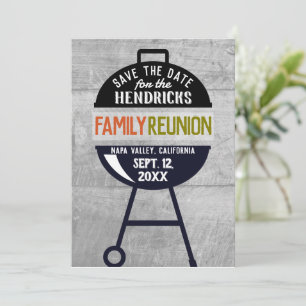 Invitation Barbeque Family Reunion Enregistrer la date Invita