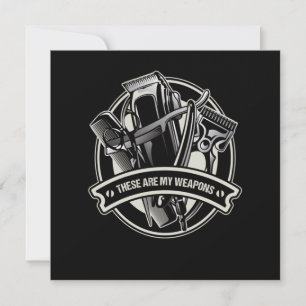 Invitation Barber Hair Cutter Hairstylist Hair Stylist Poison