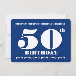 Invitation BARGAIN 50e SURPRISE Birthday Party BAR01