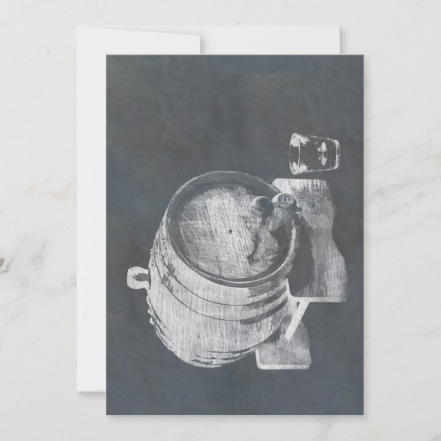 Invitation Baril Whisky (Devant)