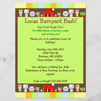 Invitation Barnyard Bash