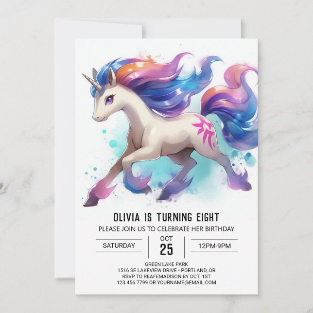 Invitation Barnyard Custom Horse Anniversaire (Devant)