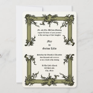 Invitation Baroque Rococo Rocaille Frame ca. 1775 Mariage