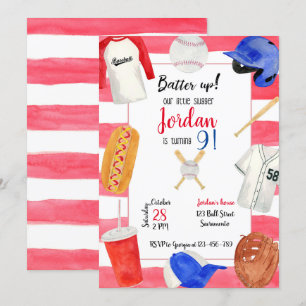 Invitation Base-ball Birthday Invitation, Base-ball