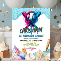Baseball Ice Cream Driam Adolescents Fête d'annive