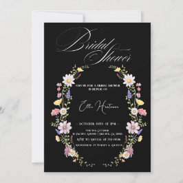 Invitation Bash nuptial Fleur sauvage rustique