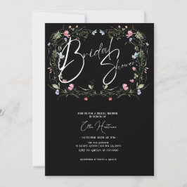 Invitation Bash nuptial Fleur sauvage rustique