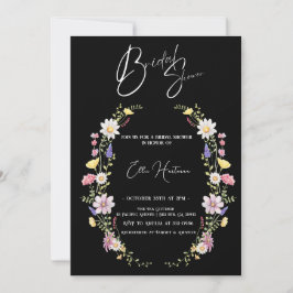 Invitation Bash nuptial Fleur sauvage rustique