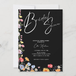 Invitation Bash nuptial Fleur sauvage rustique