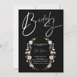 Invitation Bash nuptial Fleur sauvage rustique