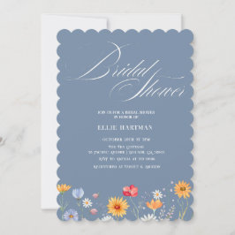 Invitation Bash nuptial Fleur sauvage rustique