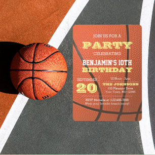 Invitation Basket-ball Anniversaire Toute l'occasion Invitati