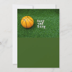Invitation Basket-ball Sauvez la date avec basket-ball sur ve