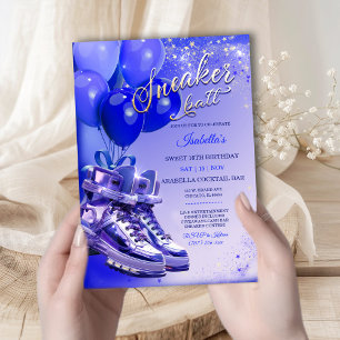 Invitation Basket bleu personnalisé personnalisé