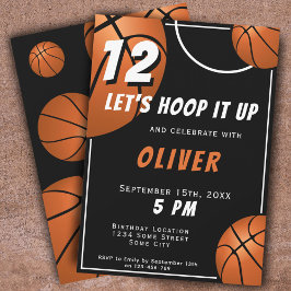 Invitation Basketball Ball Fun Sports Anniversaire de enfant