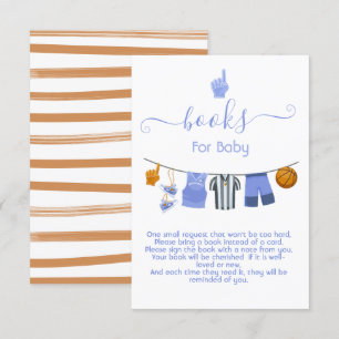 Invitation Basketball Clothesline livres pour bébé