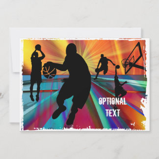 Invitation Basketball - Réchauffement avant jeu - Personnalis