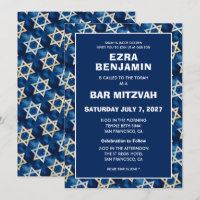 Bat mitzvah de la barre personnalisée Star of Davi