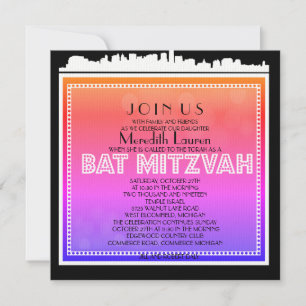 Invitation BAT MITZVAH DE LA VOIE NAVIGABLE CLASSIQUE Invitat