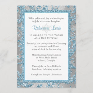 Invitation Bat mitzvah de Winter Wonderland 2