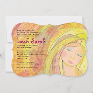 Invitation Bat mitzvah DREAMER