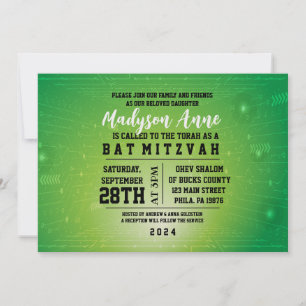 Invitation Bat mitzvah NUMÉRIQUE JEU 3D