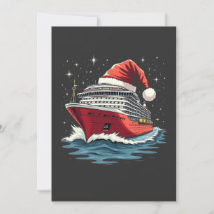 Invitation Bateau de croisière en famille Correspondant Noël