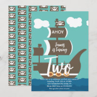 Bateau Pirate Anniversaire Ahoy Fête Tout Âge Sarc
