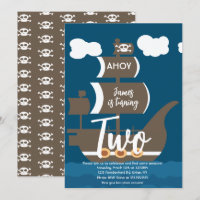 Bateau Pirate Anniversaire Ahoy Party Tout âge Bro