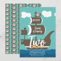 Bateau Pirate Anniversaire Ahoy Party Tout âge Tur
