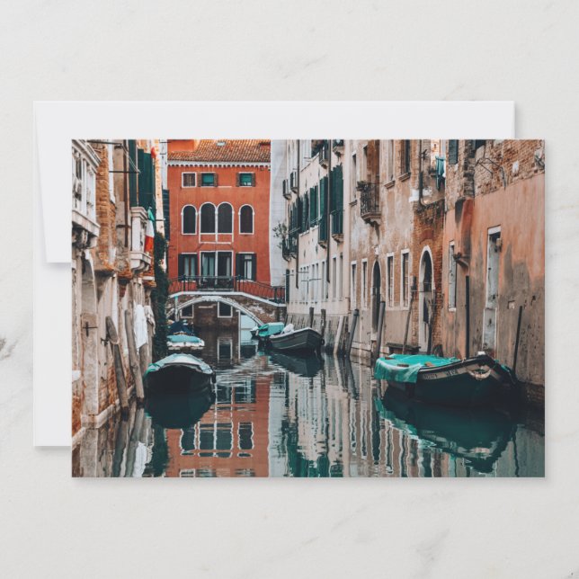 Invitation Bateaux de Venise (Devant)