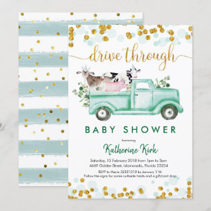 Invitation Batterie de Baby shower
