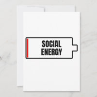 Batterie sociale Énergie sociale Introvertir