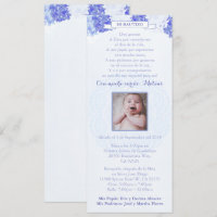 Bautizo Español | Baptême espagnol Blue Hydrangeas