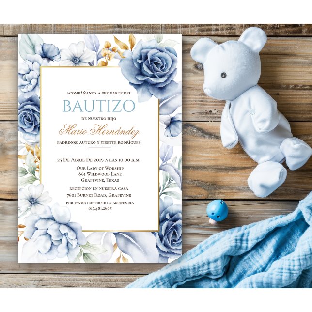 Invitation Bautizo Niño Invitacione De bautizo Niño Baptême (Créateur téléchargé)