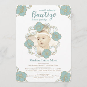 Invitation Bautizo, Unisex en español