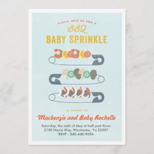 Invitation BBQ bébé