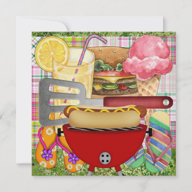 Invitation BBQ Cuisinez dehors - 4 juillet ! SRF (Devant)