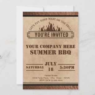 Invitation BBQ de l'entreprise, Cocktail d'été, Po